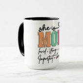 Inspirierend Sie Ist Mama Tasse (Vorderseite Links)