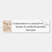 Inspirierend SOCRATES-Zitat Autoaufkleber (Vorne)