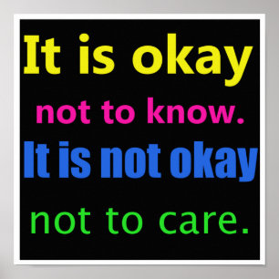 Inspirierend Sorgfalt-Plakat Poster