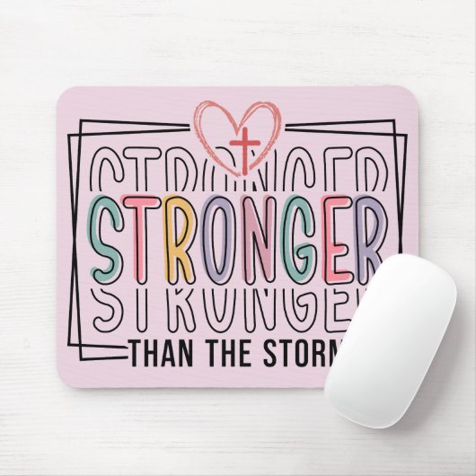 Inspirierend Stärker als der Sturm Mousepad (Mit Mouse)