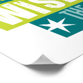 Inspirierend Stille Gebet Grafik-Poster Poster (Ecke)