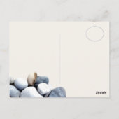 Inspirierend stylische Seidensteine Postkarte (Rückseite)