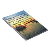 INSPIRIEREND SUNSET GENESIS 1:3 FOTO-DESIGN NOTIZBLOCK (Rechte Seite)