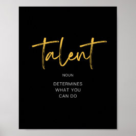 Inspirierend Talentangebot Poster