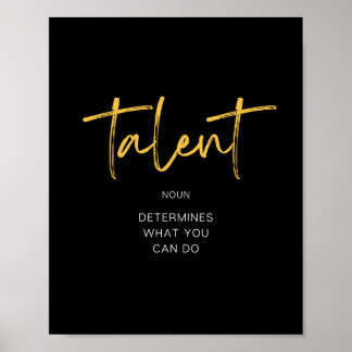 Inspirierend Talentangebot Poster