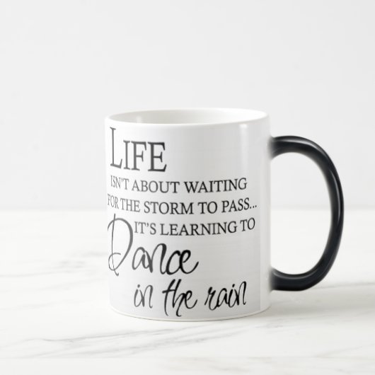 Inspirierend TANZ im REGEN Verwandlungstasse (Rechts)