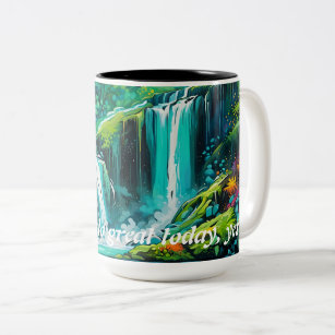 Inspirierend Tasse des Wasserfalls für einen schön
