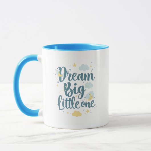 Inspirierend "Träum Groß, Kleines" Tasse (Links)