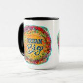 Inspirierend Traum große Inspiritivität Tasse (Vorderseite Links)