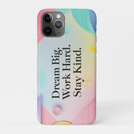 Inspirierend Träume groß. Arbeite hart. Bleib freu Case-Mate iPhone Hülle
