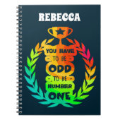 inspirierend und Niedlich farbig Notizblock (Vorderseite)