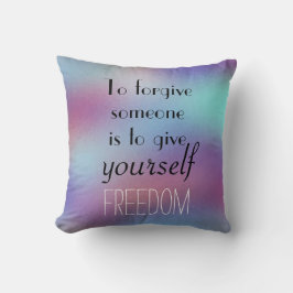 Inspirierend Verzeihen-ZitatReversible Kissen