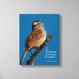 Inspirierend "Vogelsang ist die Geschichte der Sch Leinwanddruck