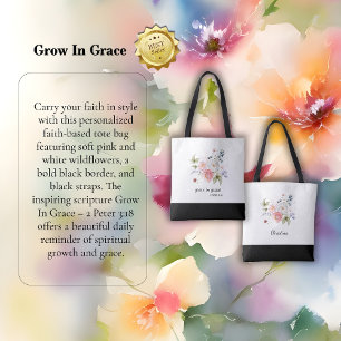 Inspirierend Wachst in Gnade“ – 2. Petrus 3,18 Tasche