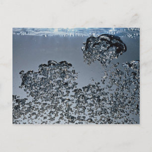 Inspirierend Wasserblasen Postkarte