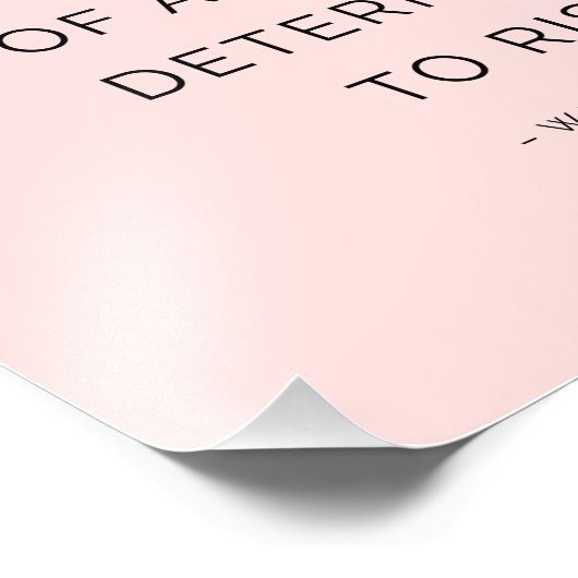 Inspirierend weibliche Zitate in rosa Schwarz best Fotodruck (Ecke)