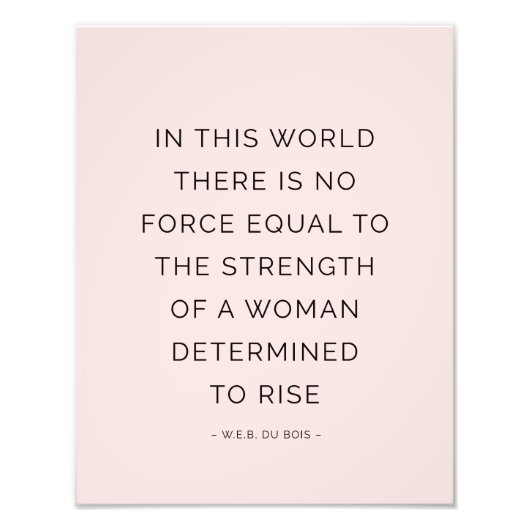 Inspirierend weibliche Zitate in rosa Schwarz best Fotodruck (Vorne)