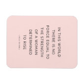 Inspirierend weibliche Zitate in rosa Schwarz best Magnet (Horizontal)