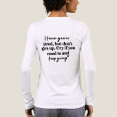 Inspirierend Weitermachen Tri-Blend Shirt (Rückseite)