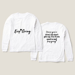 Inspirierend Weitermachen Tri-Blend Shirt