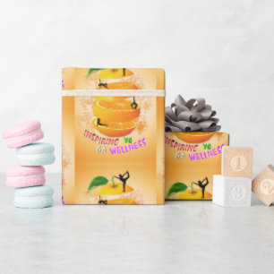 Inspirierend Wellness-Yoga Geschenkpapier