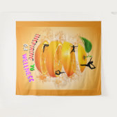 Inspirierend Wellness-Yoga Wandteppich (Vorderseite (Horizontal))