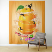 Inspirierend Wellness-Yoga Wandteppich (Beispiel)