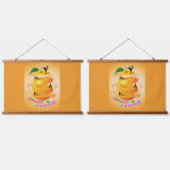 Inspirierend Wellness-Yoga Wandteppich Mit Holzrahmen (Doppelt)