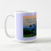 Inspirierend, wenn Gott eine Tür schließt Kaffeetasse (Links)