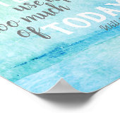 inspirierend Will Rogers Wasserfarbe zitieren Poster (Ecke)