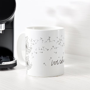 Inspirierend Wish Dandelion Graphic Kaffeetasse