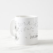 Inspirierend Wish Dandelion Graphic Kaffeetasse (Vorderseite Links)