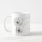 Inspirierend Wish Dandelion Graphic Kaffeetasse (Links)