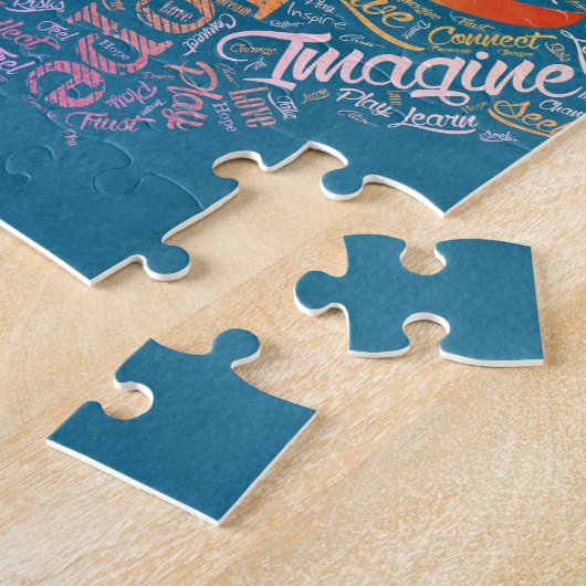 Inspirierend Wort-Wolken-Kunst in Lotus Puzzle (Seite)