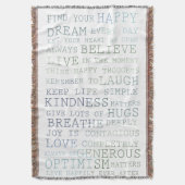 Inspirierend Wörter Decke (Vorderseite Vertikal)