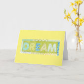 Inspirierend Wörter durch Traum Megan Meagher | Karte (Gelbe Blume)