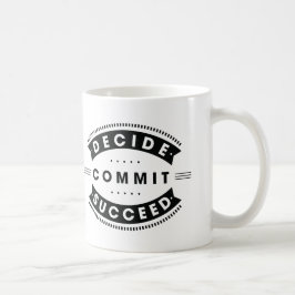 Inspirierend Wörter entscheiden festlegen folgen Kaffeetasse
