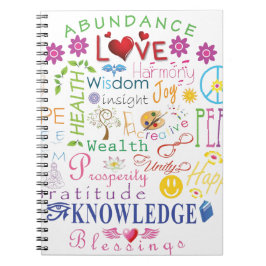 Inspirierend Wörter Notizblock