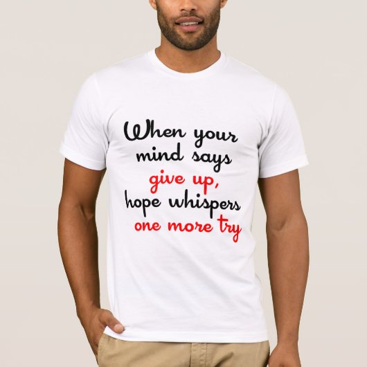 Inspirierend Wörter T-Shirt (Vorderseite)