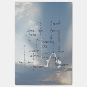 Inspirierend Wörter, zum für Glück vorbei zu leben Post-it Klebezettel