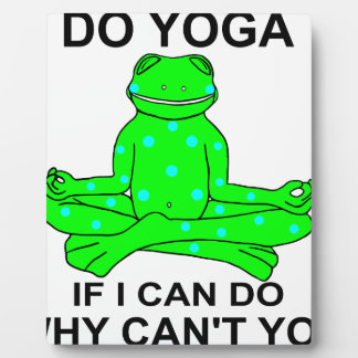 Inspirierend Yoga Frog Design Fotoplatte