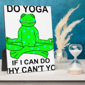 Inspirierend Yoga Frog Design Fotoplatte (Seite)