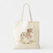 Inspirierend Zauberhafte Wasserfarbe Einhorn Tote  Tragetasche (Rückseite)