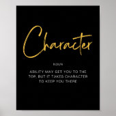 Inspirierend Zeichenkette Poster (Vorne)