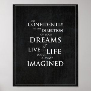 Inspirierend Zitat 8"" Druck der Kunst-x10 Poster