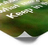 Inspirierend Zitat Behalten in Sonnenlicht-Orangen Poster (Ecke)