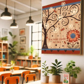 Inspirierend Zitat Blumenbaum-Dragonfly-Inspirivit Poster