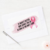 Inspirierend Zitat Brustkrebs-Bewusstsein | Aufkle Rechteckiger Aufkleber (Umschlag)