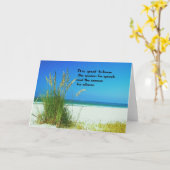 Inspirierend Zitat die Töne der Ruhe Karte (Gelbe Blume)