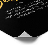 Inspirierend Zitat glauben Poster (Ecke)
